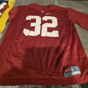 Nike Crimson Sports Jersey with White Number